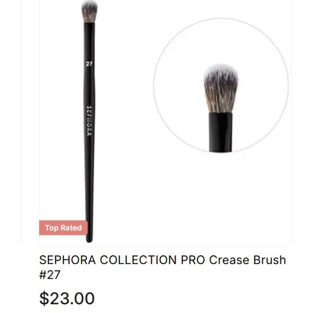 Sephora Pro Crease Brush #27 New $23